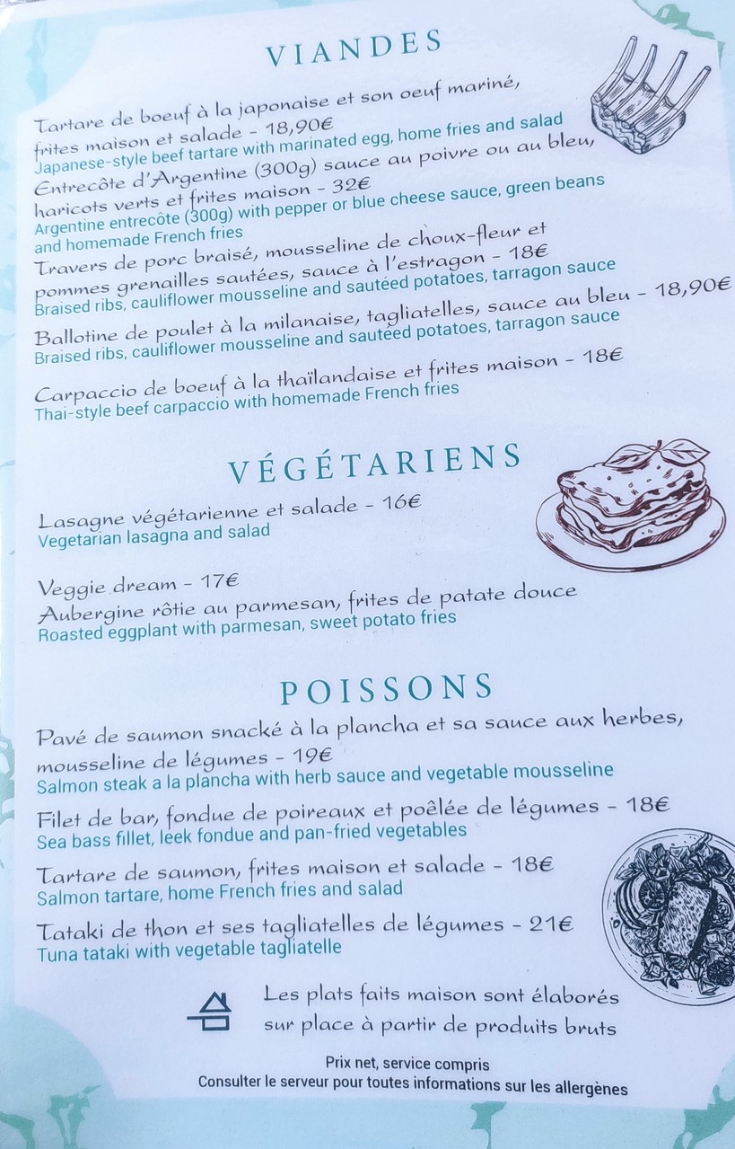 Café Le Papillon menu 2