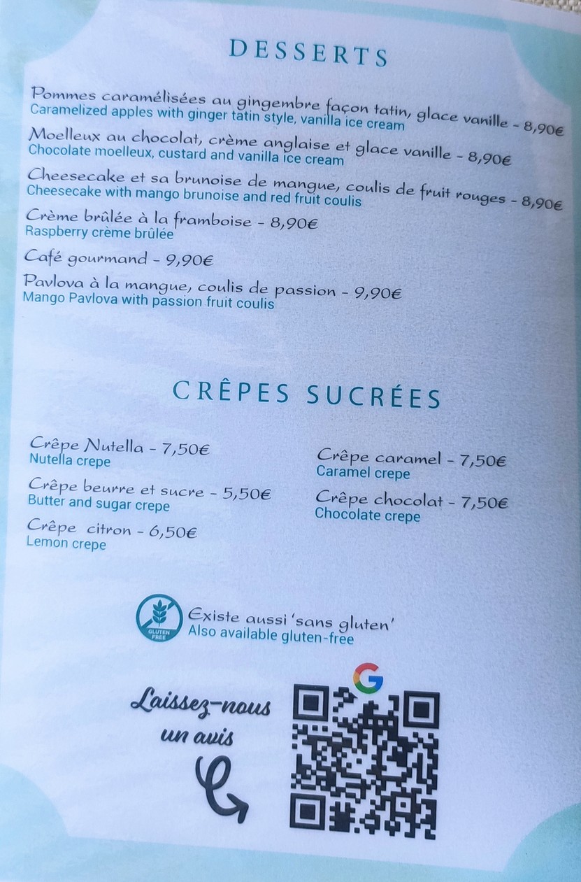 Café Le Papillon menu 3