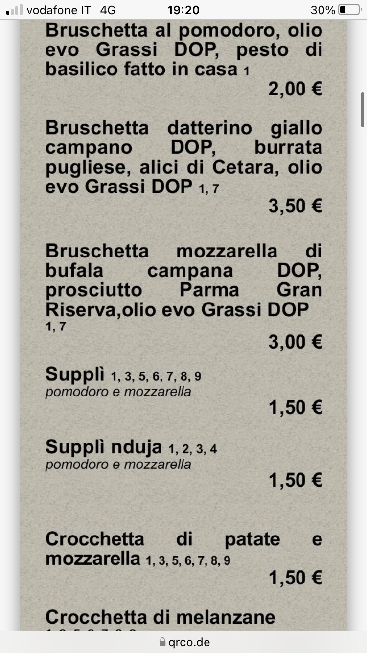 Fòco | Ristorante a Centocelle - Braceria - Pizzeria menu 4