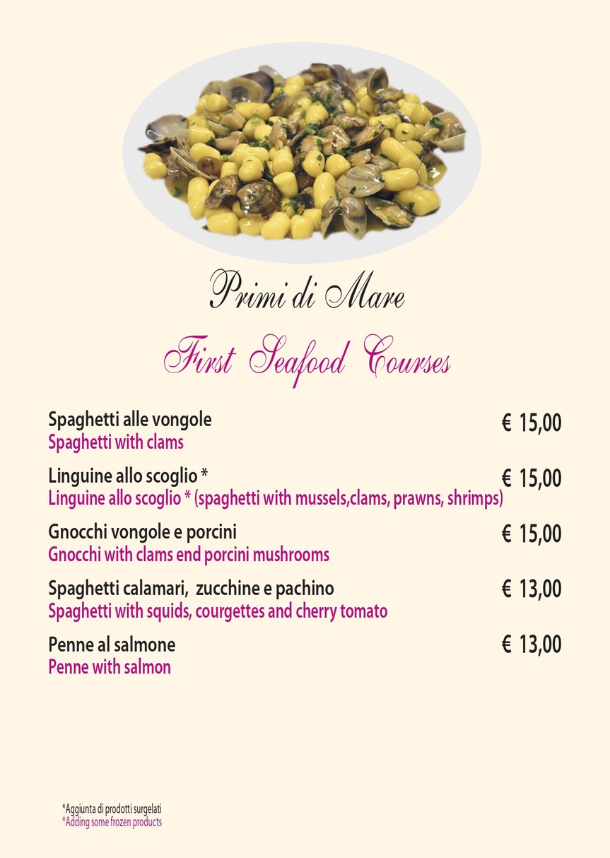 Trattoria Manzoni menu 4