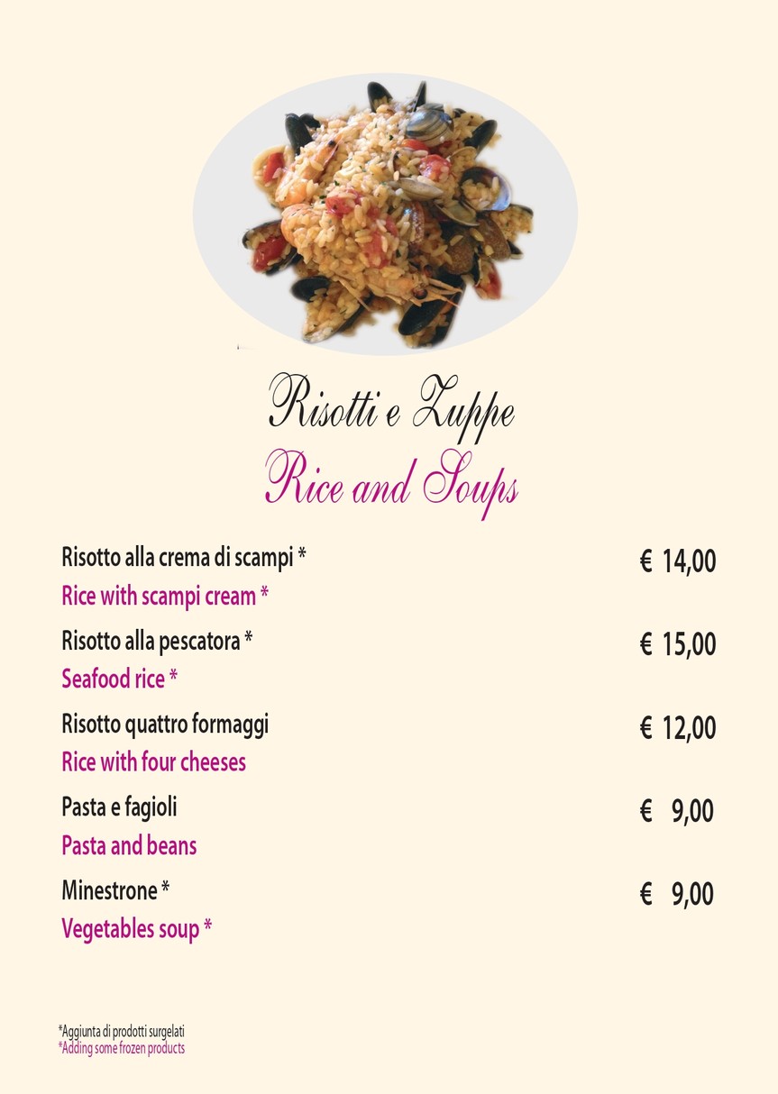 Trattoria Manzoni menu 5