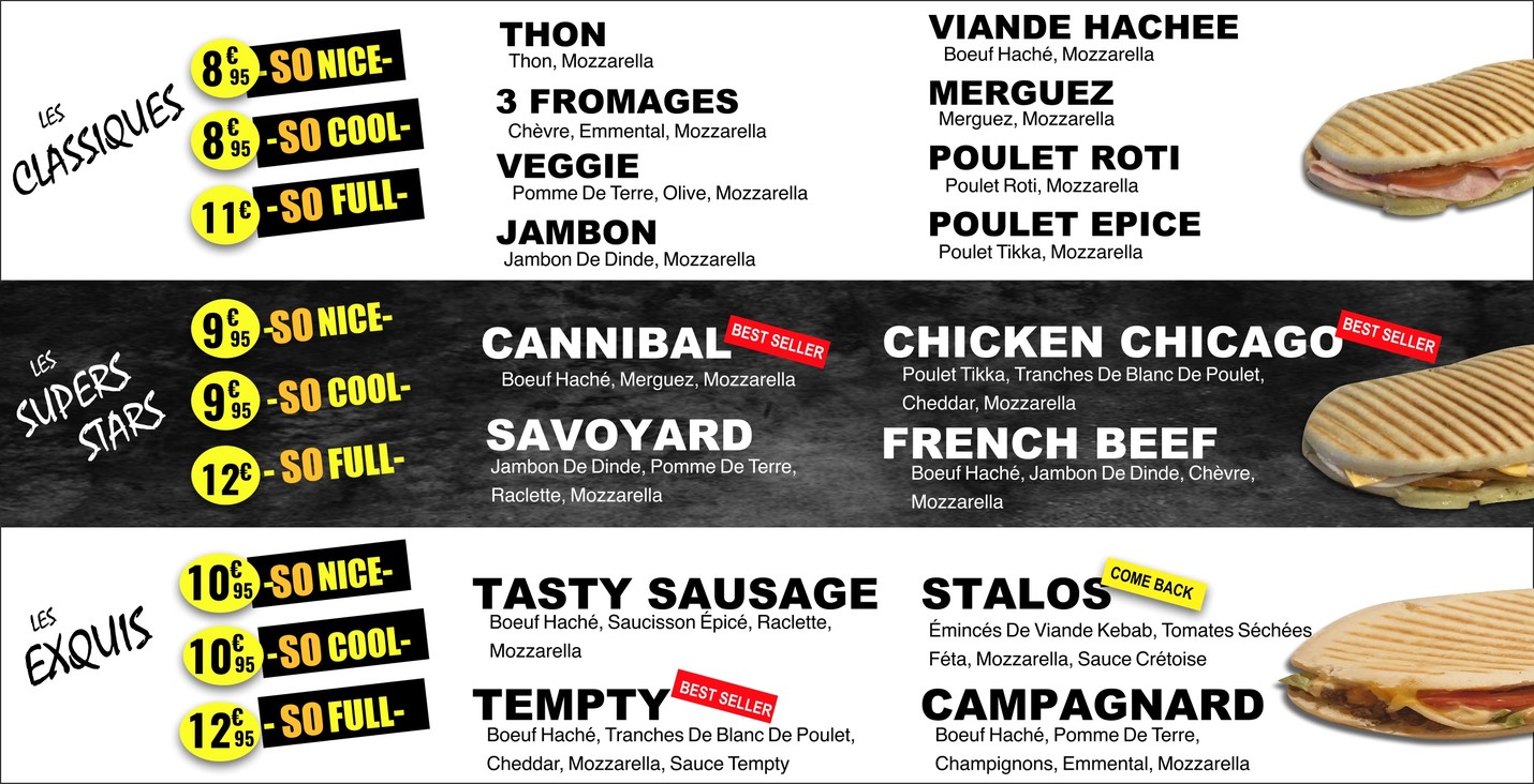 Croq' Chaud menu 2