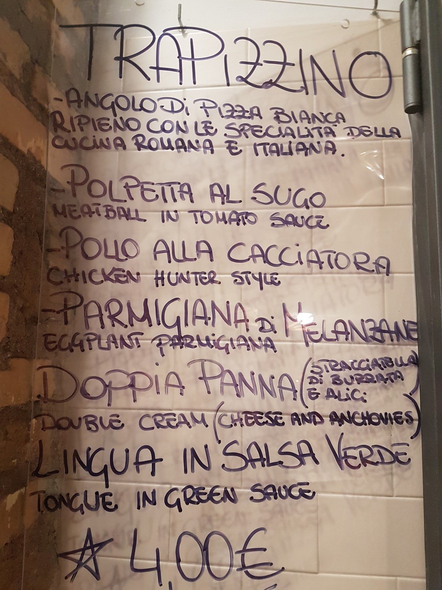 Trapizzino | Ponte Milvio menu 2