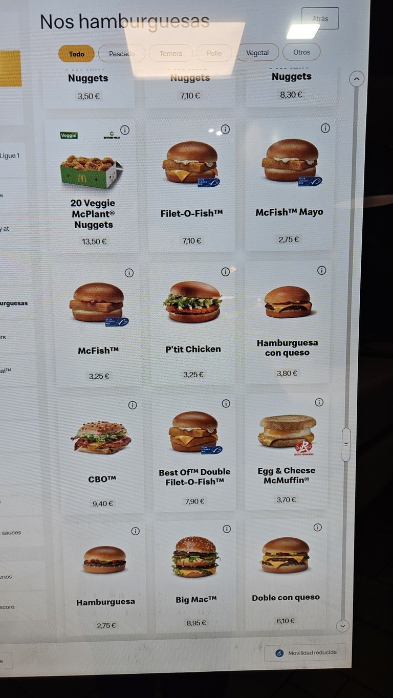 McDonald's menu 1