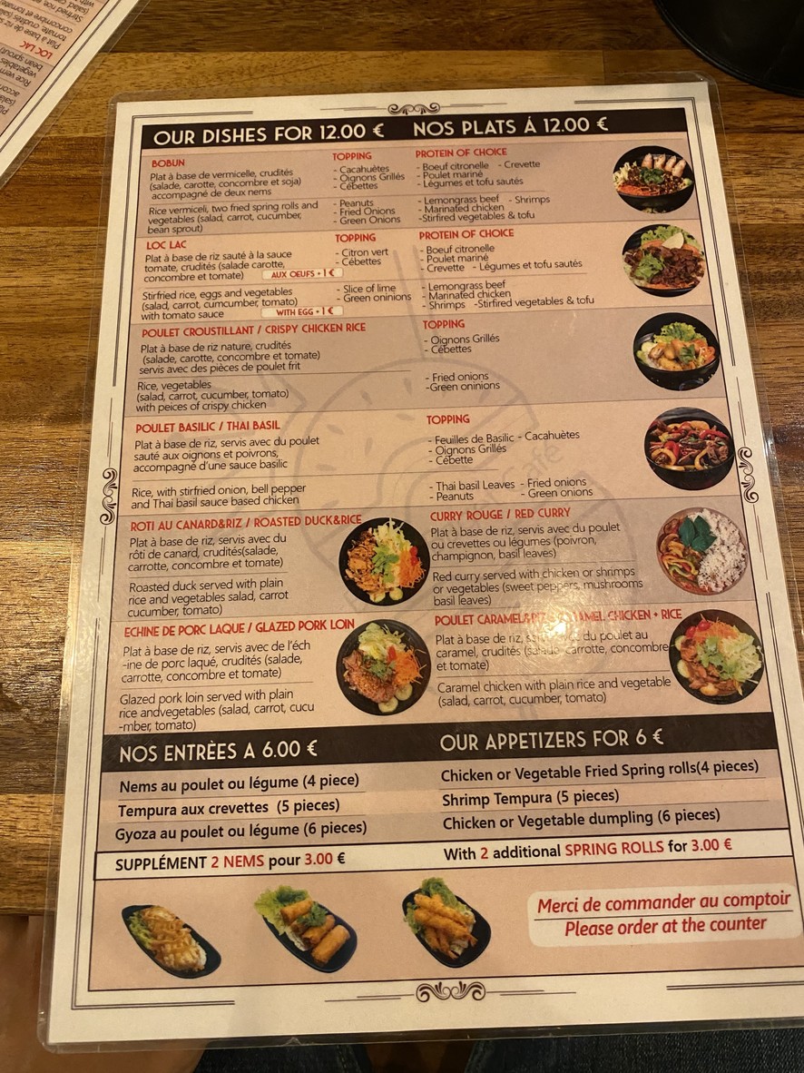Bagel Baget Café menu 1