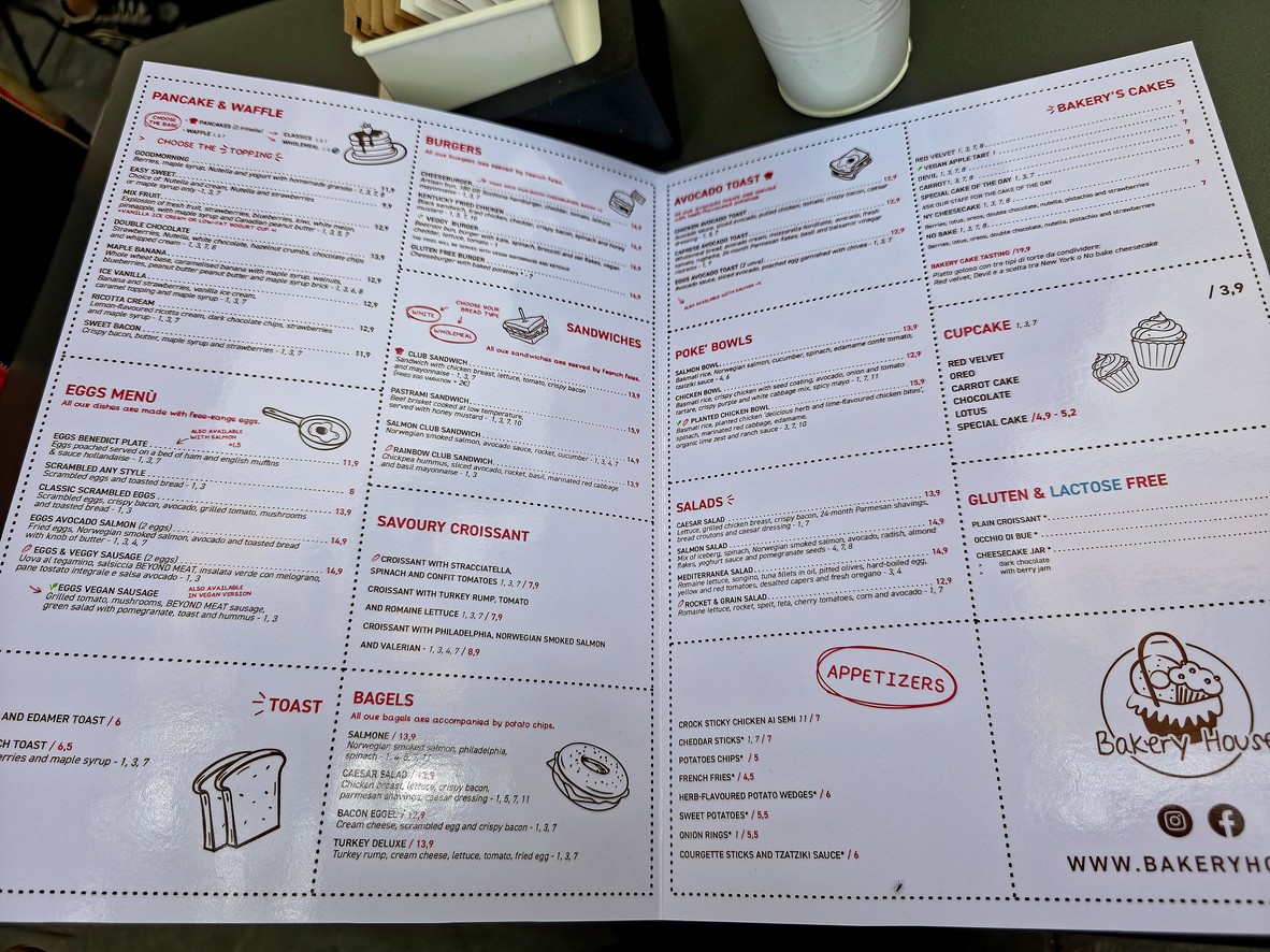 Bakery House - Piazza Ledro/ Corso Trieste menu 1