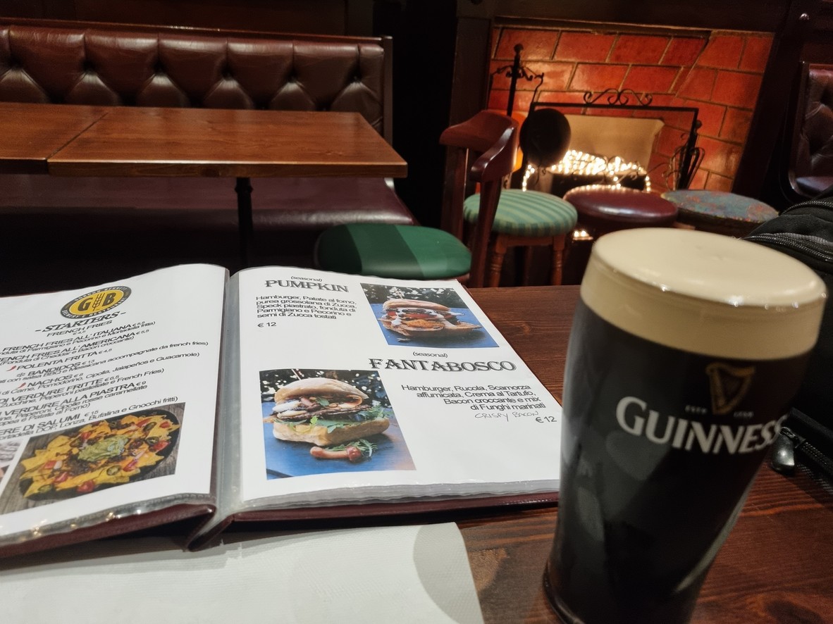Gordon Bennett menu 1