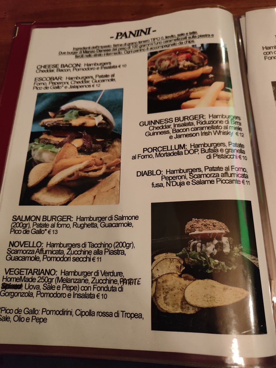 Gordon Bennett menu 2