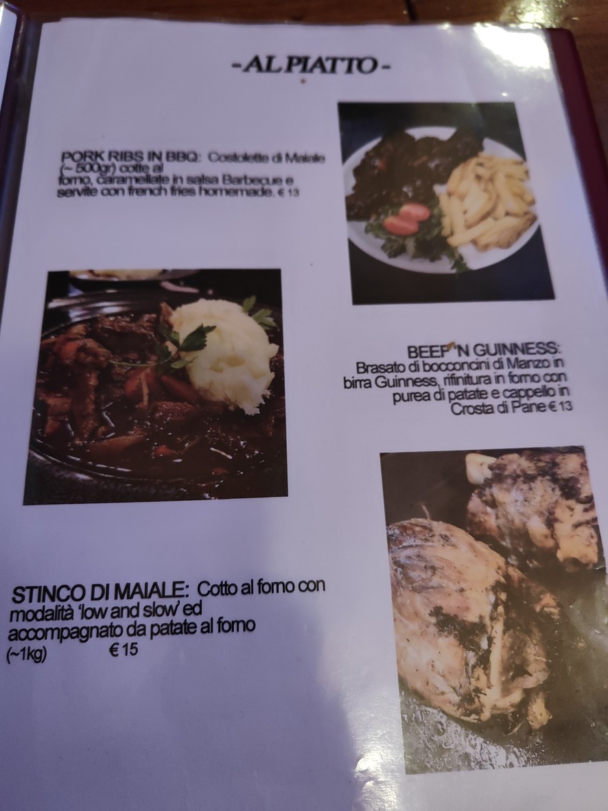 Gordon Bennett menu 5