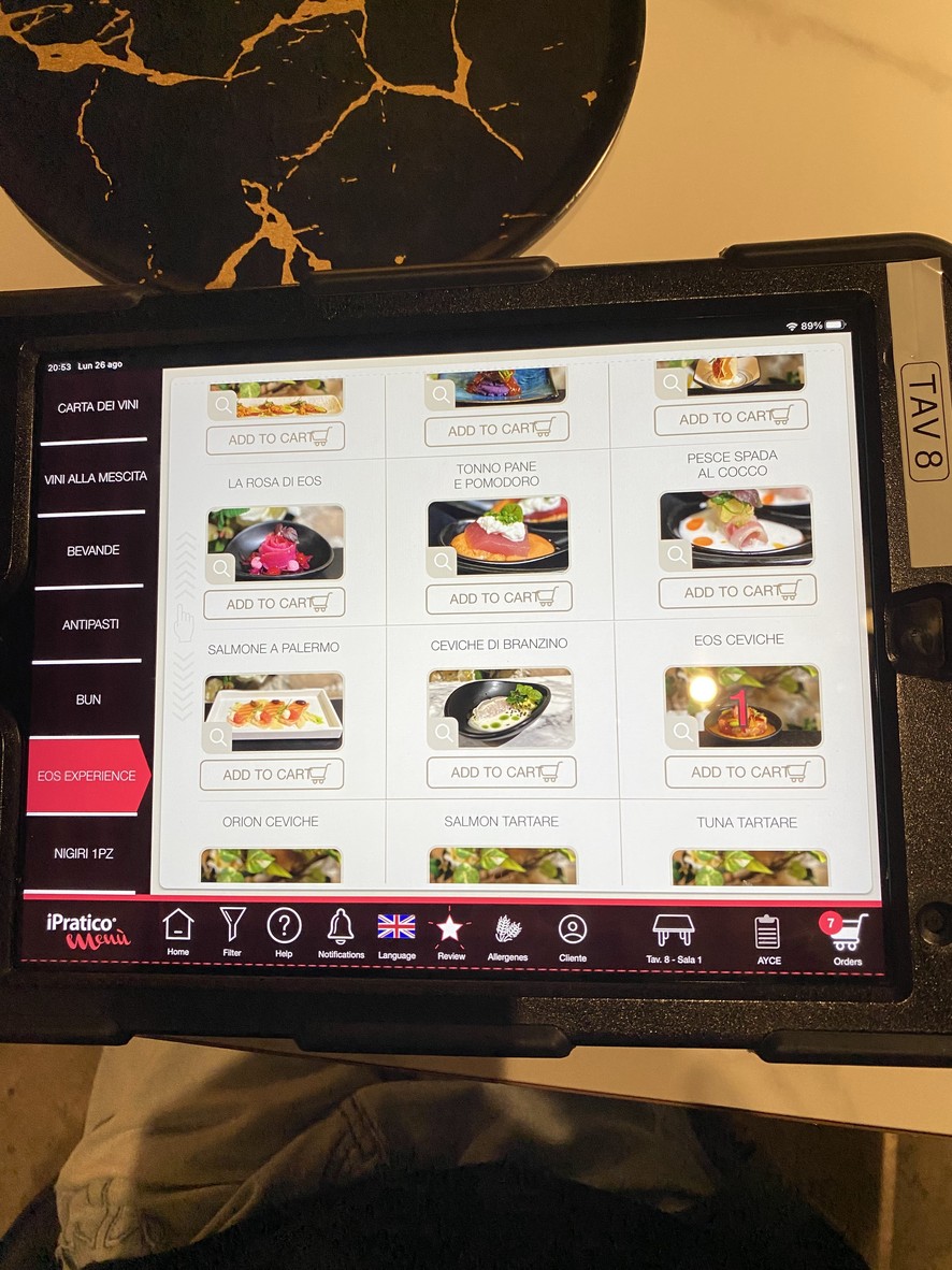 EOS - The Sushi Temple by Domò menu 2