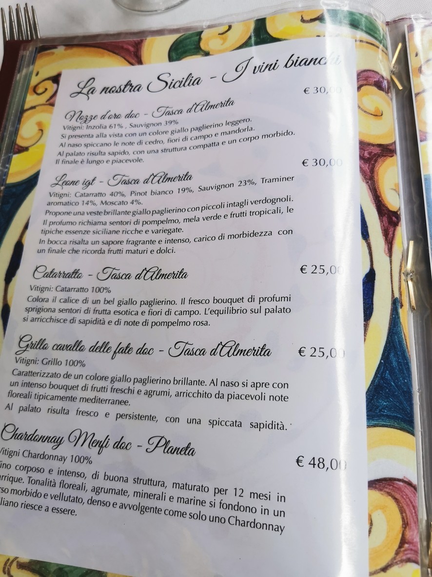 L'Angolo di Sicilia menu 4