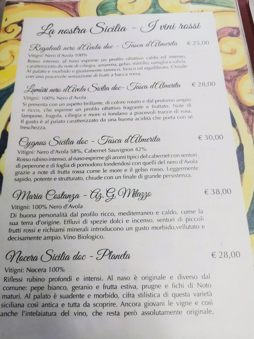 L'Angolo di Sicilia menu 7