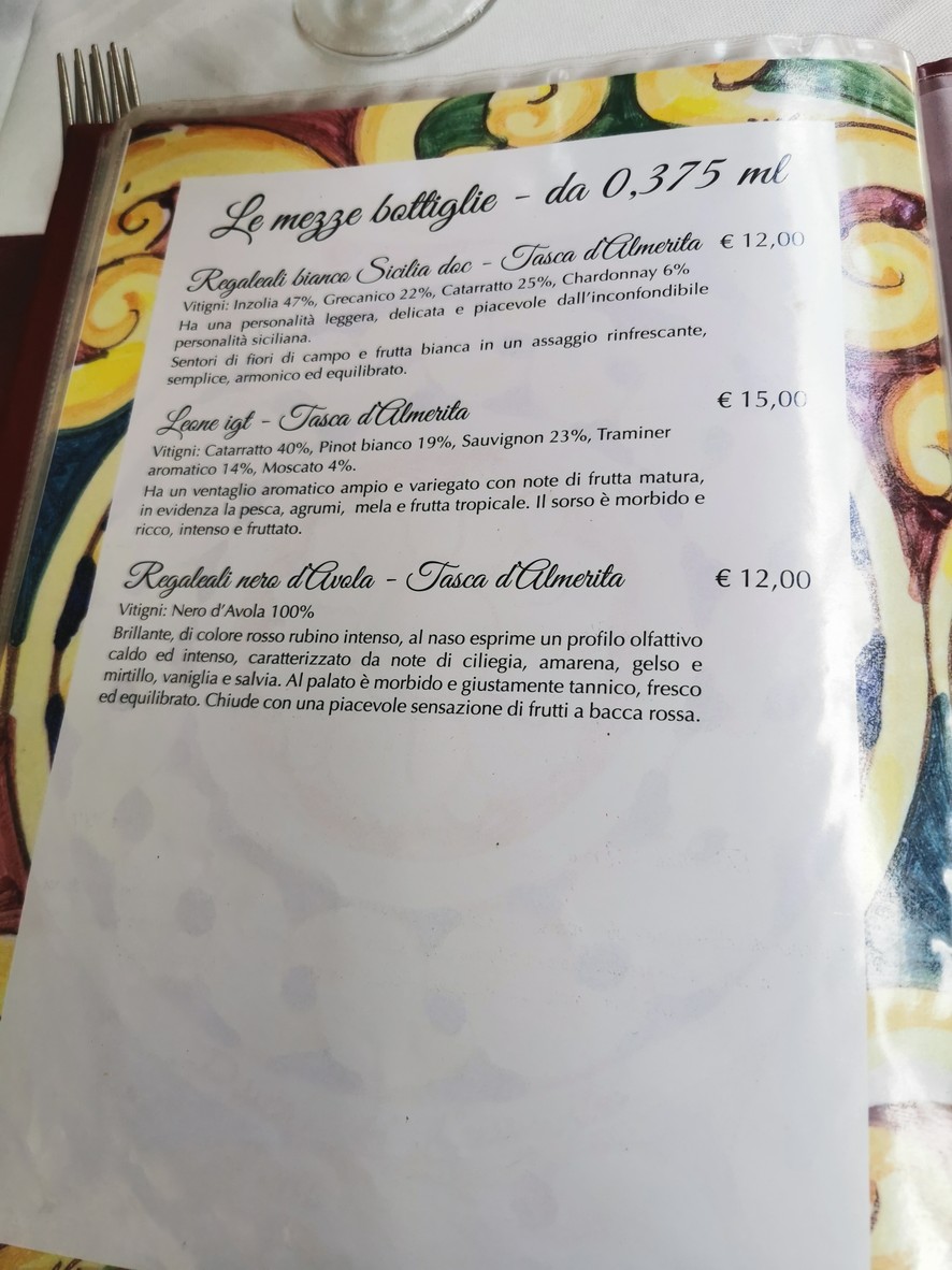 L'Angolo di Sicilia menu 9