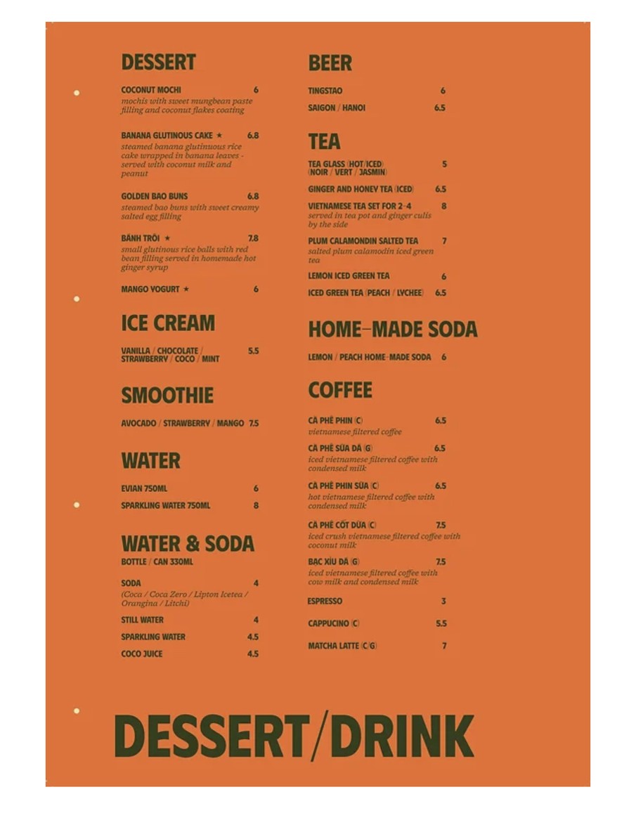 Ha Noi 1988 menu 2