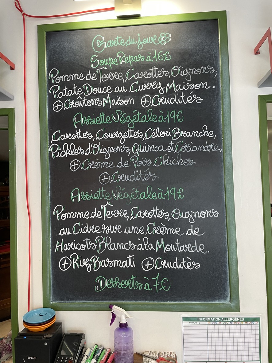 La Bonne Heure (vegan and veggie seasonal cuisine) menu 2