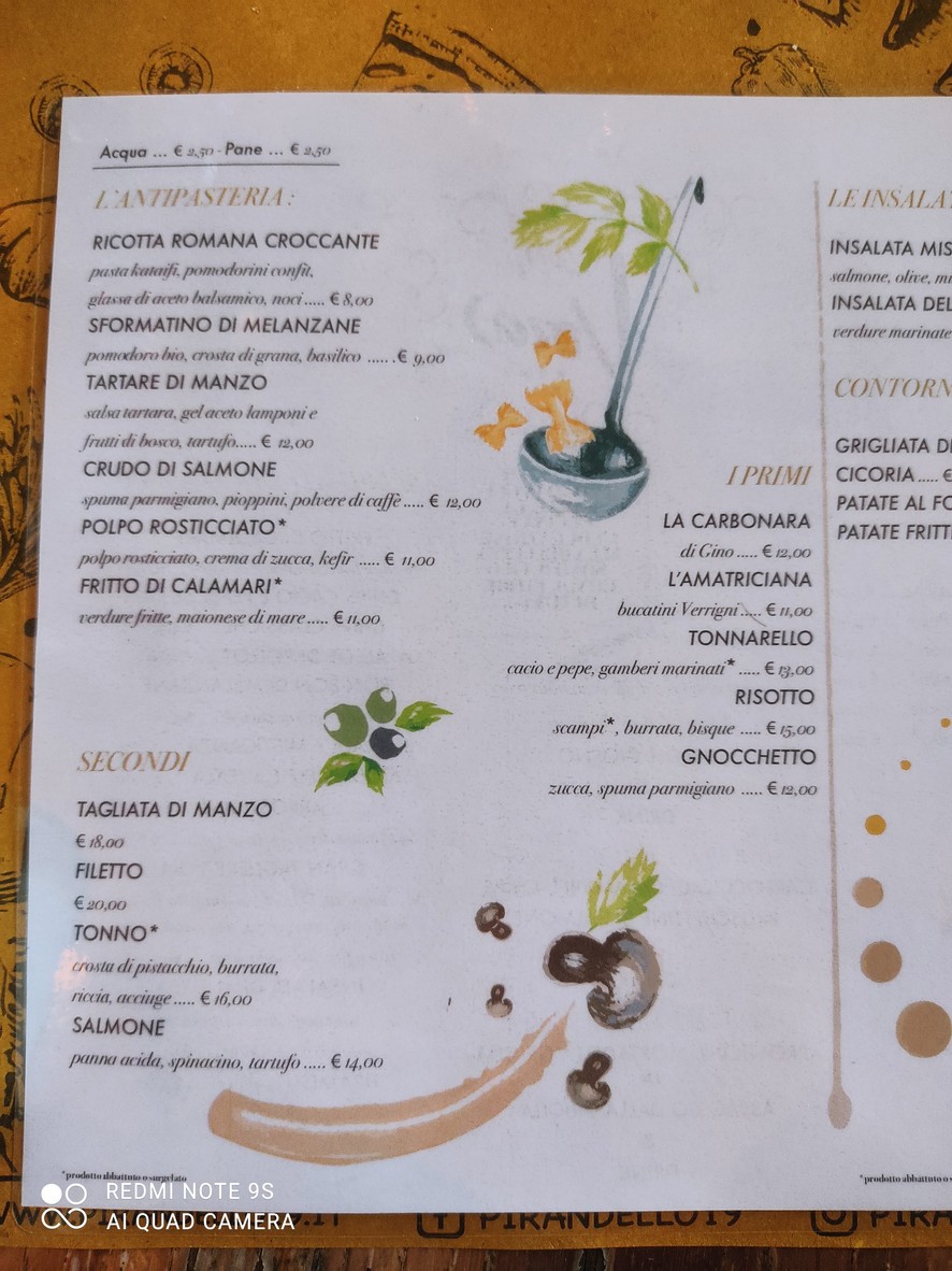 Voia food, wine & Cocktail bar menu 3