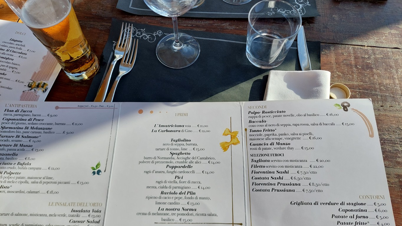 Voia food, wine & Cocktail bar menu 4