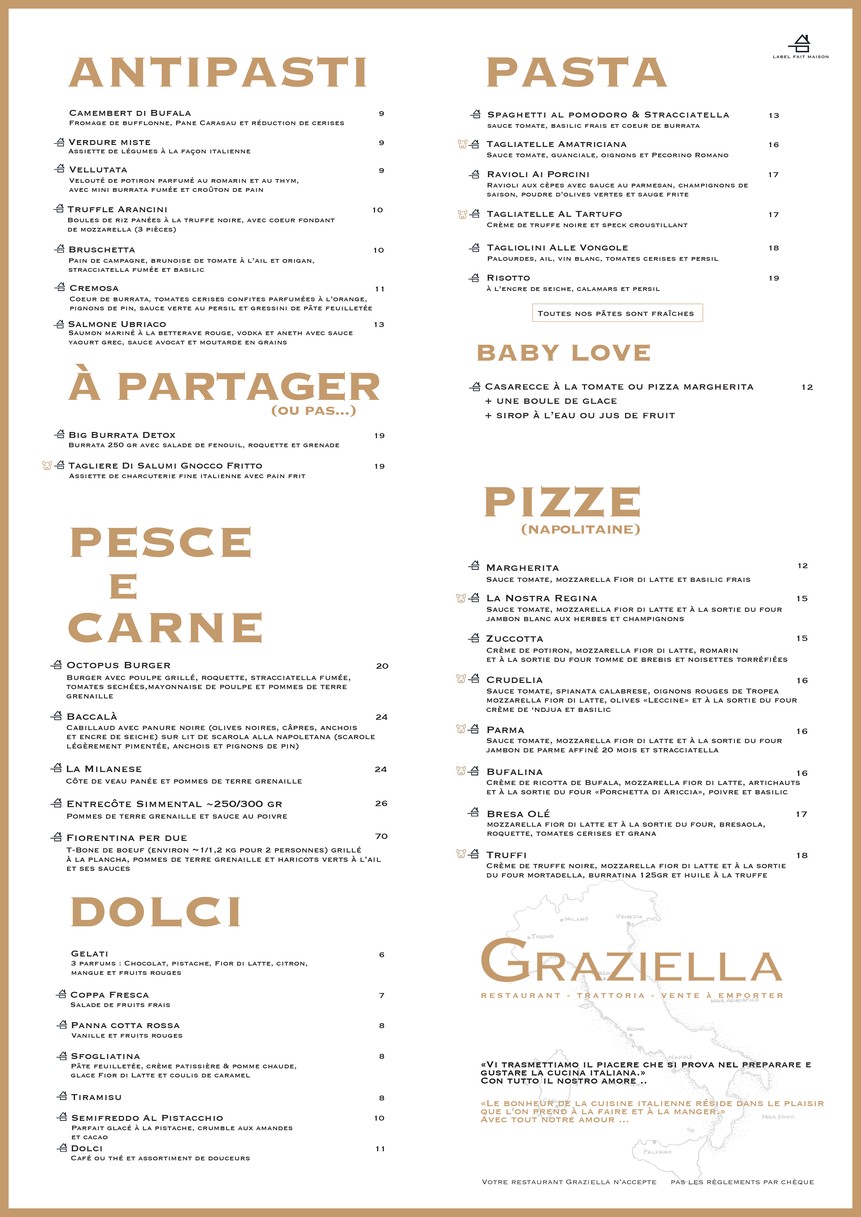 Graziella Joinville menu 1