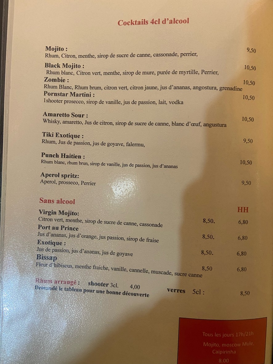 L'Annexe menu 5
