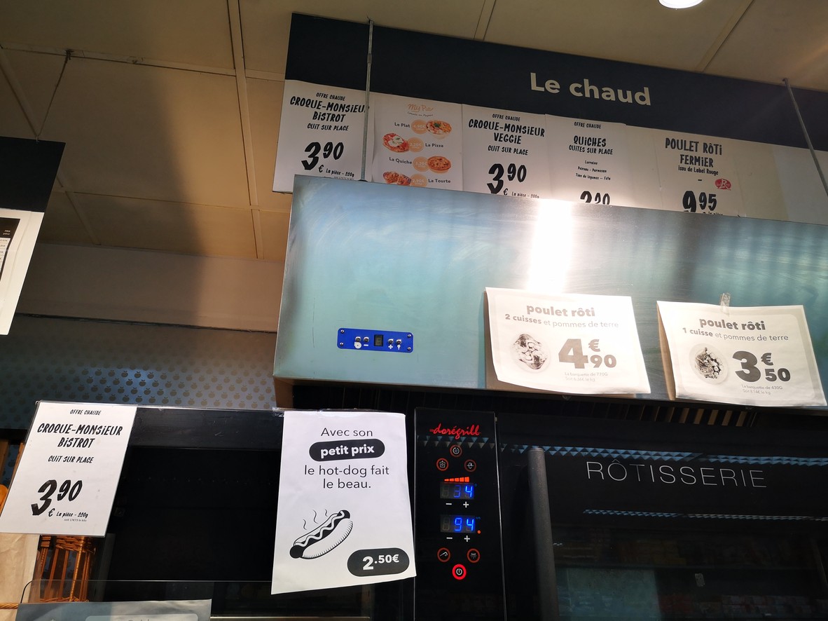 Franprix menu 1