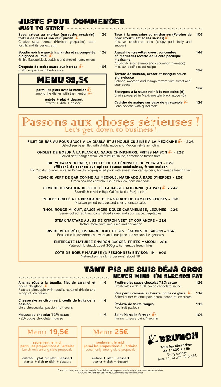 Le Saut du Crapaud menu 2