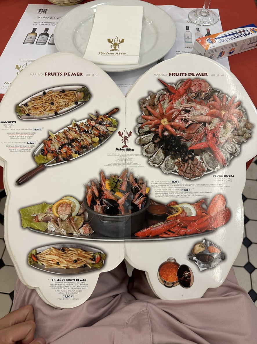 Pedra Alta Bastille menu 1