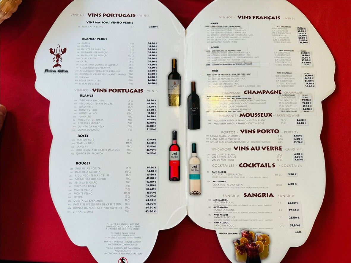 Pedra Alta Bastille menu 3