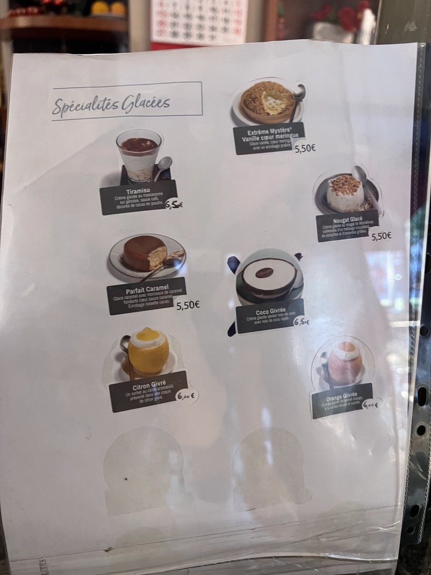 Palais d'Orléans menu 2