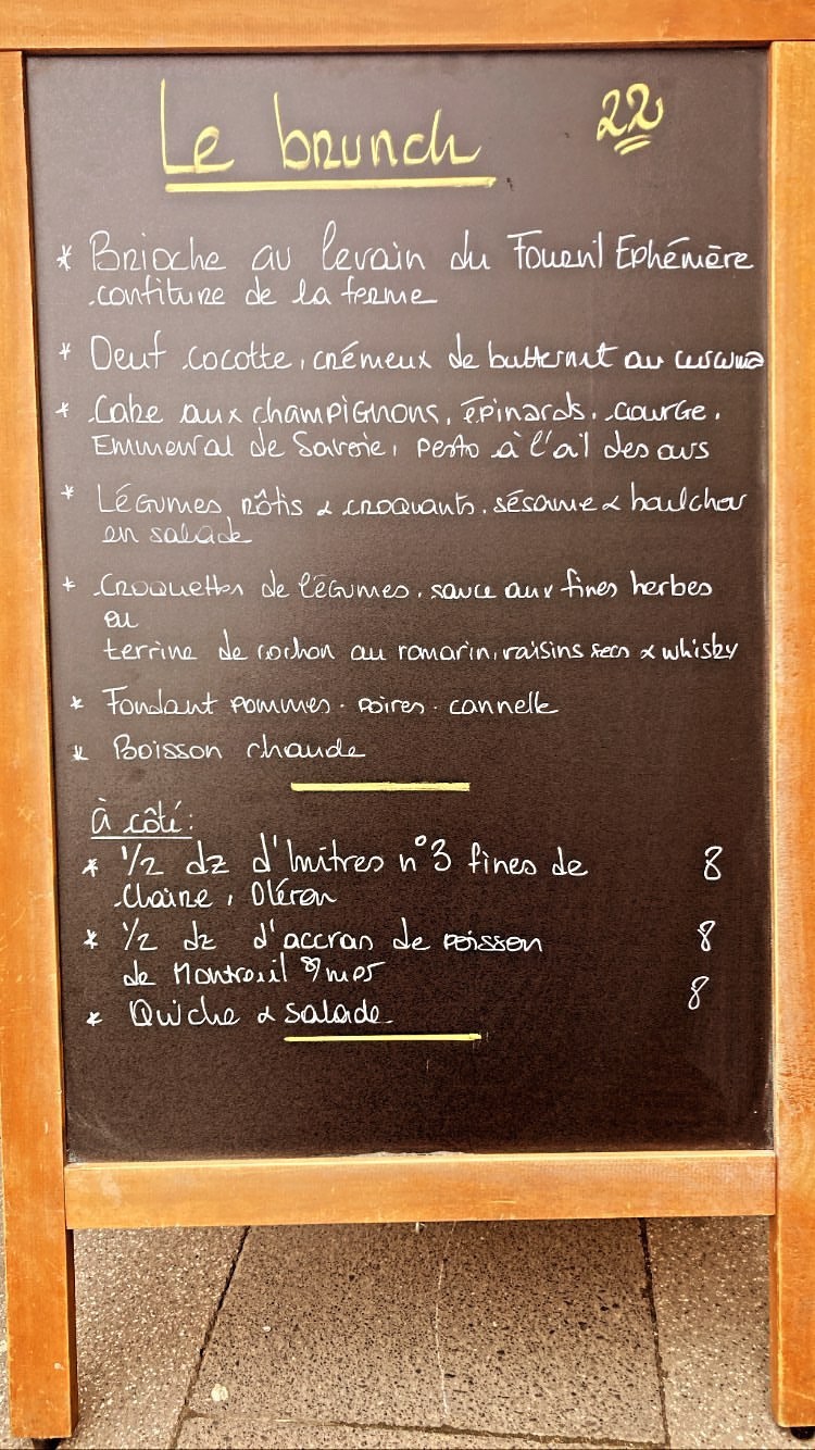 Bon Sens menu 2