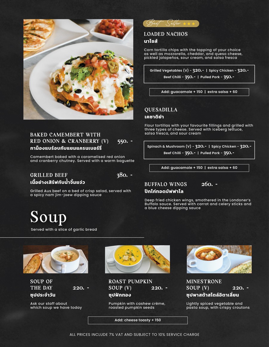The Londoner Brew Pub (Official) menu 4