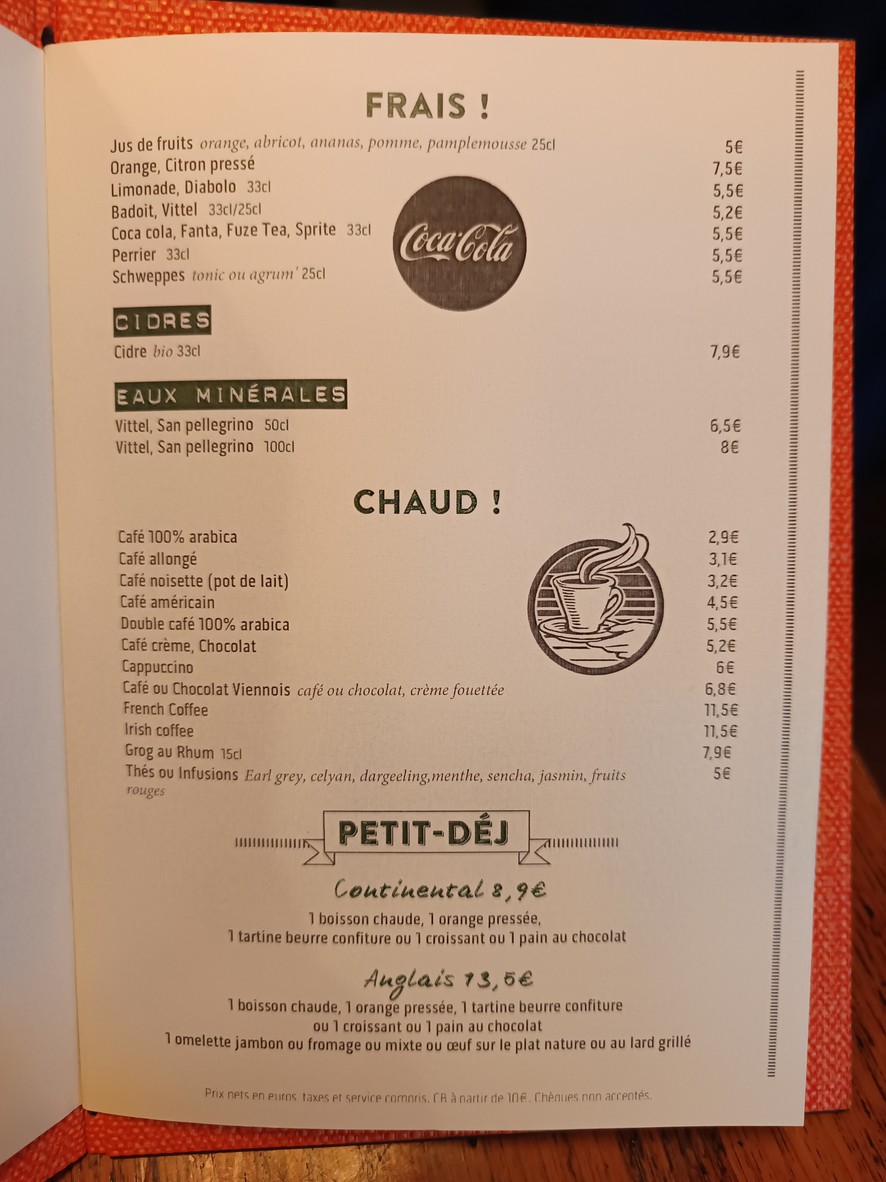 Le Grand Comptoir d'Anvers menu 4