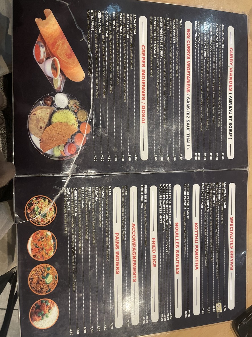 New Ravana Restaurant menu 2