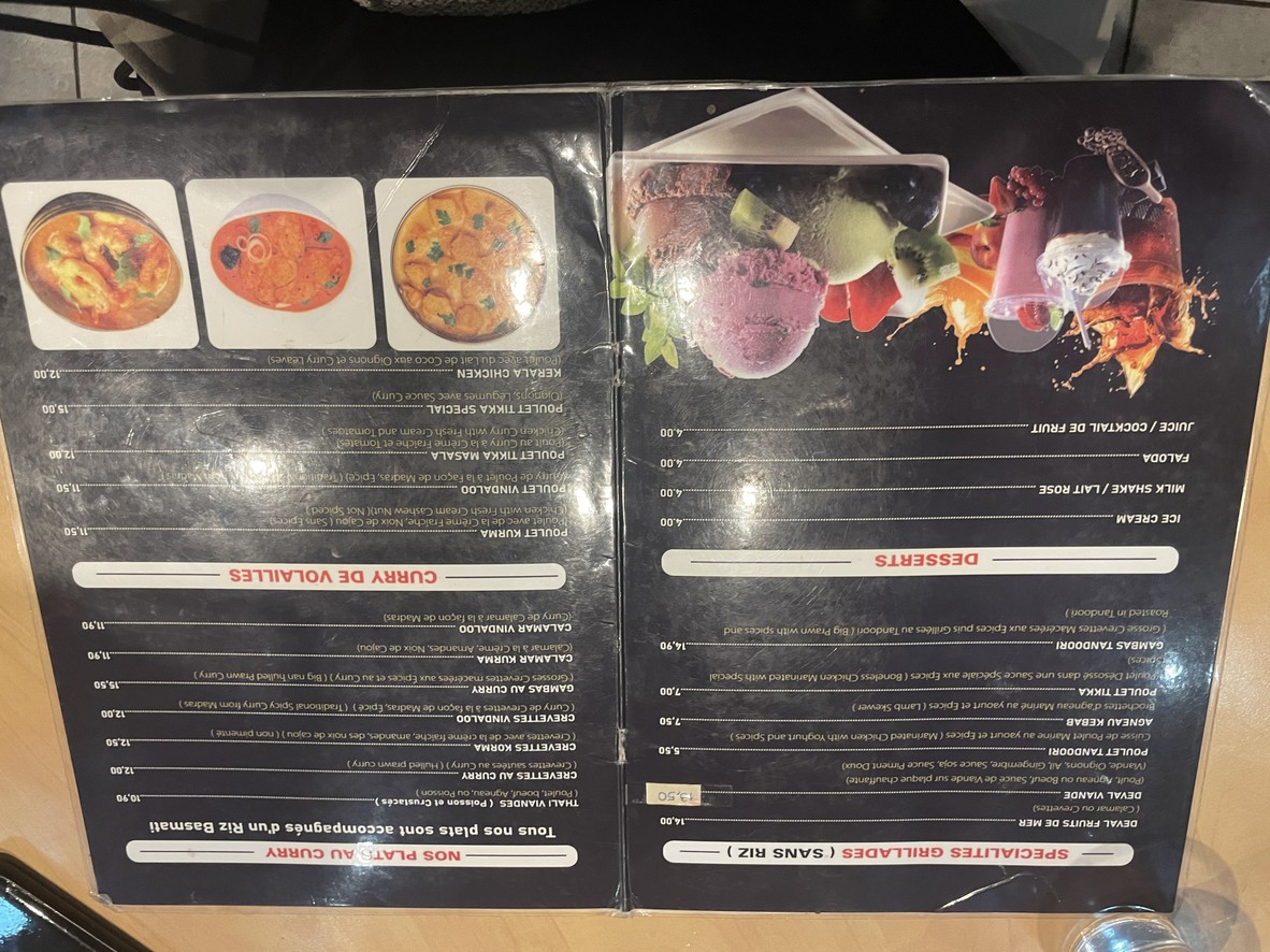 New Ravana Restaurant menu 3