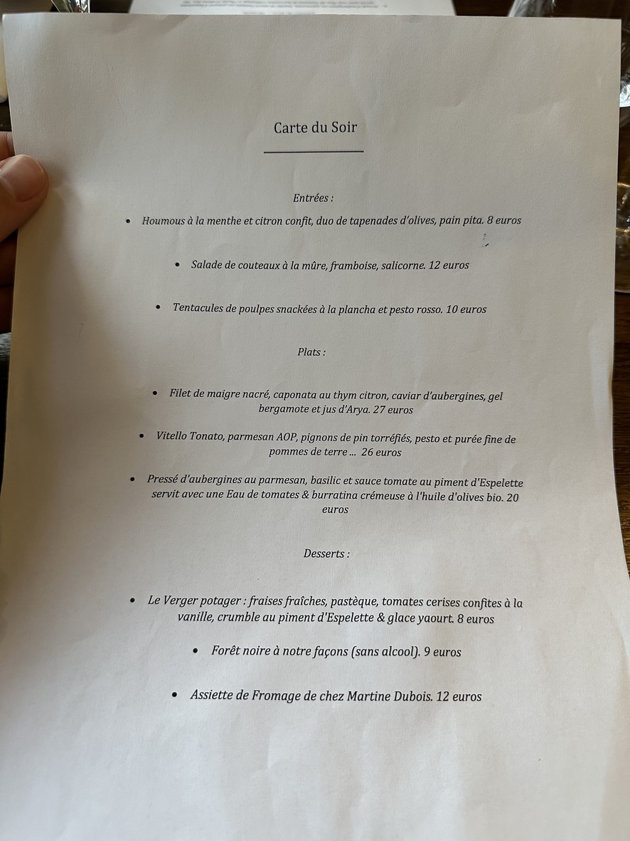 Pêche menu 1