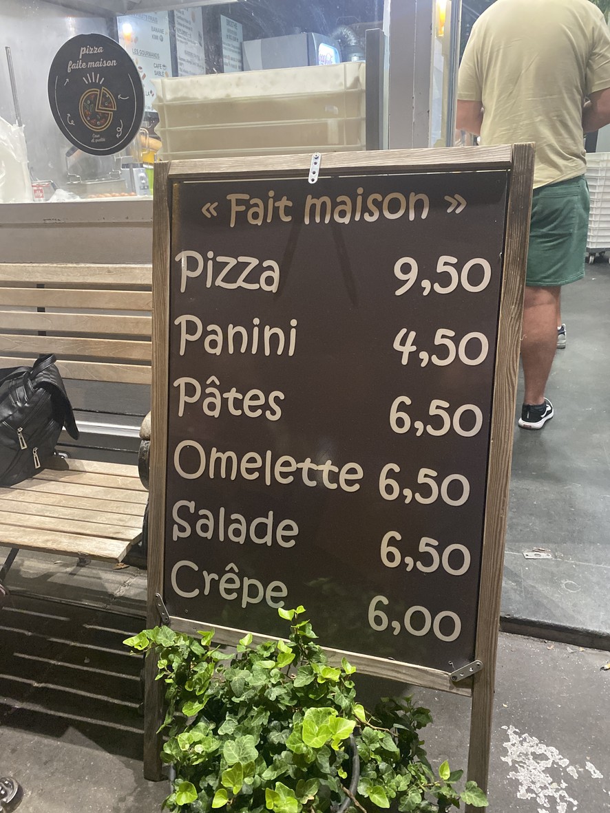 Snack Boétie menu 1