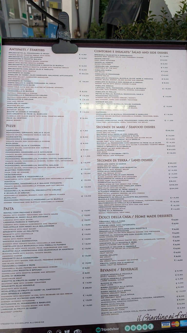 Ristorante Pizzeria Imperiale menu 1