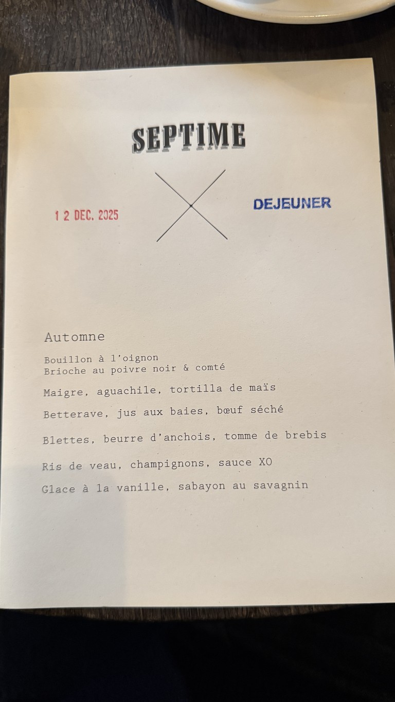 Septime menu 2