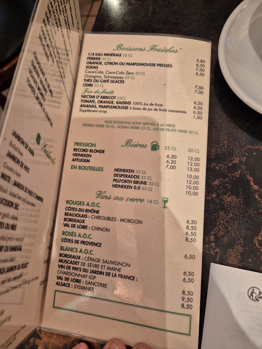 Les Deux Musées menu 2