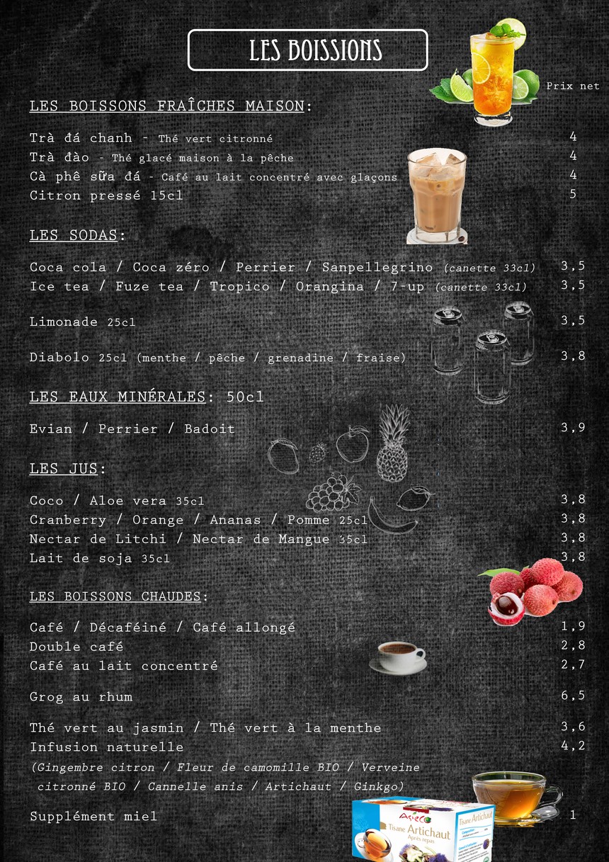 Bo-bun 2 go menu 3