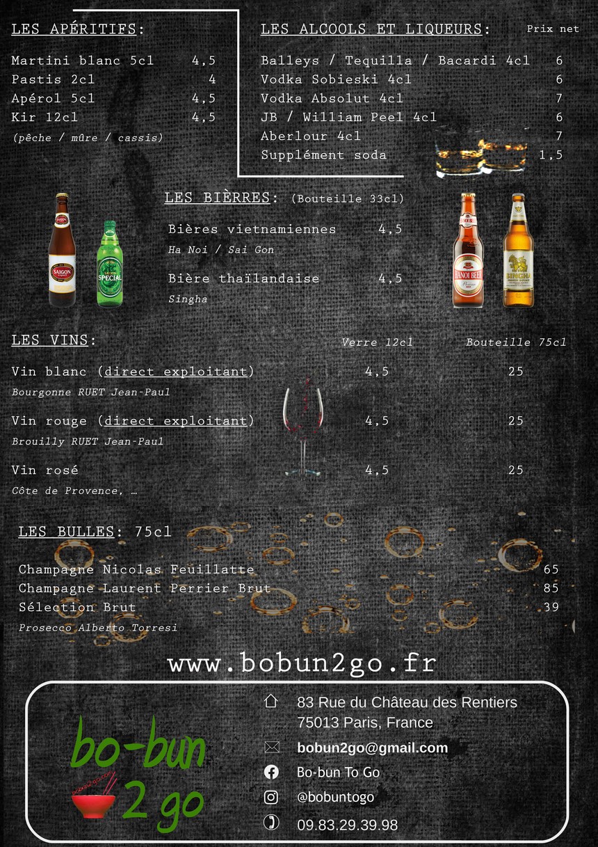 Bo-bun 2 go menu 4
