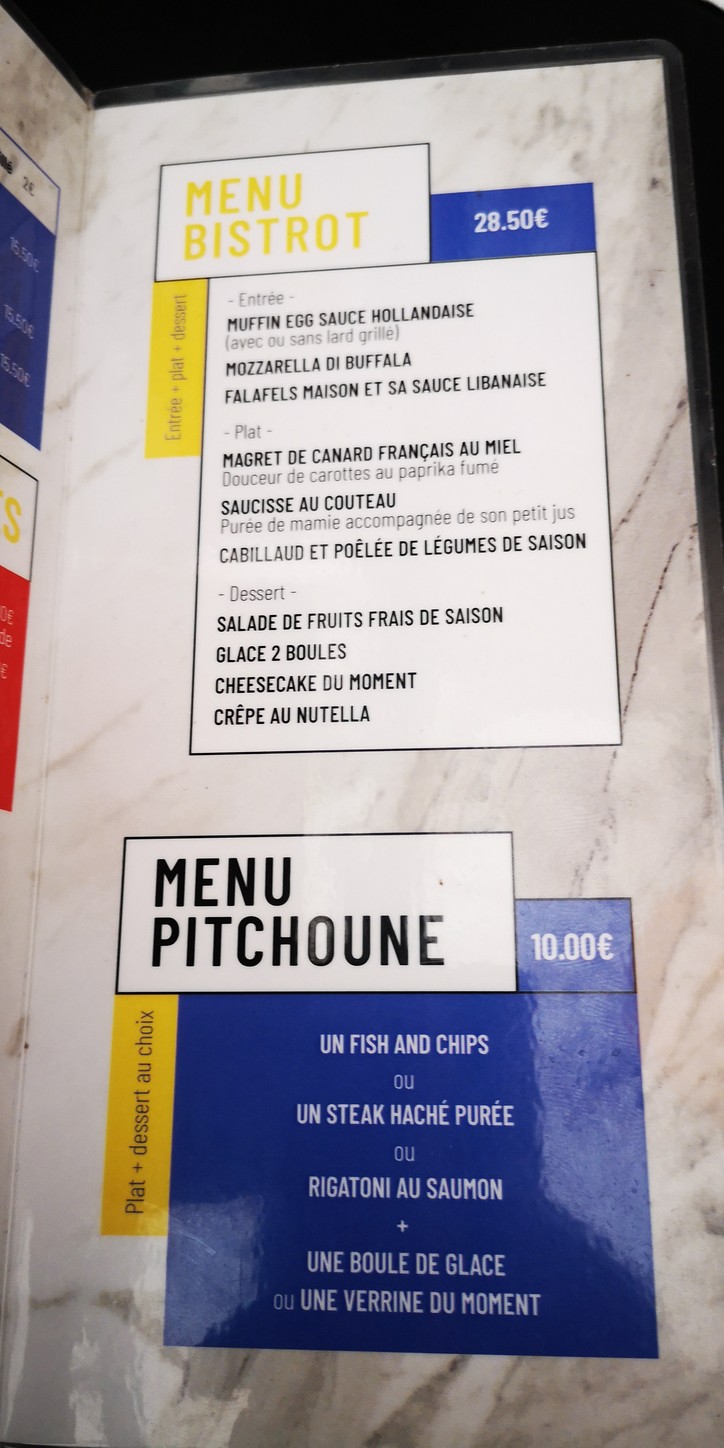 La Maison - Bistrot menu 4