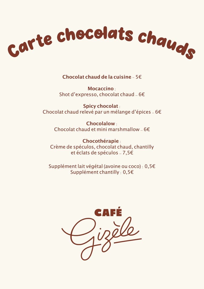 Café Gizèle menu 4