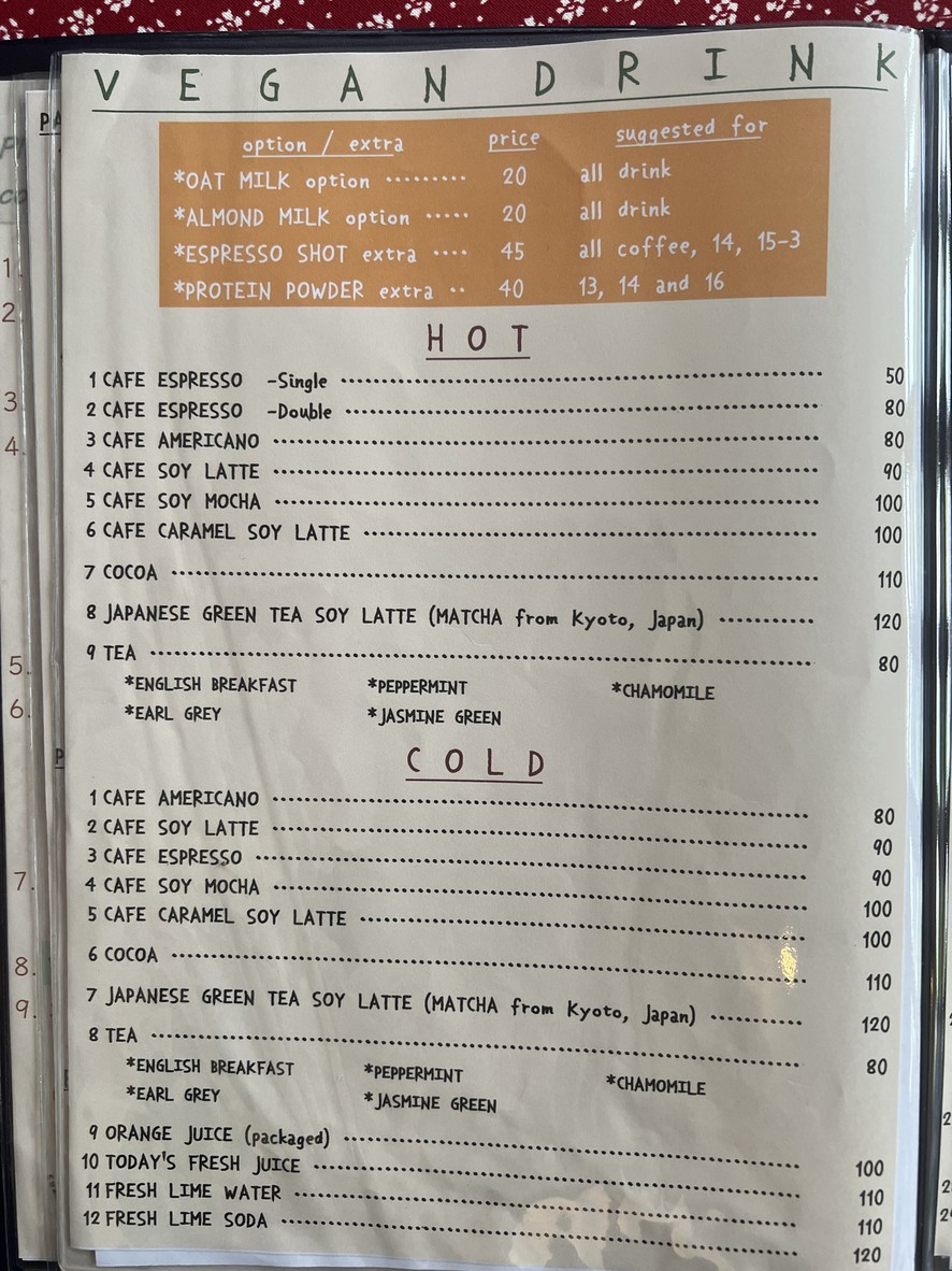 Bonita Cafe and Social Club menu 2