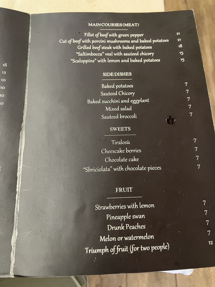 La cantina di Cesare -Osteria- menu 2