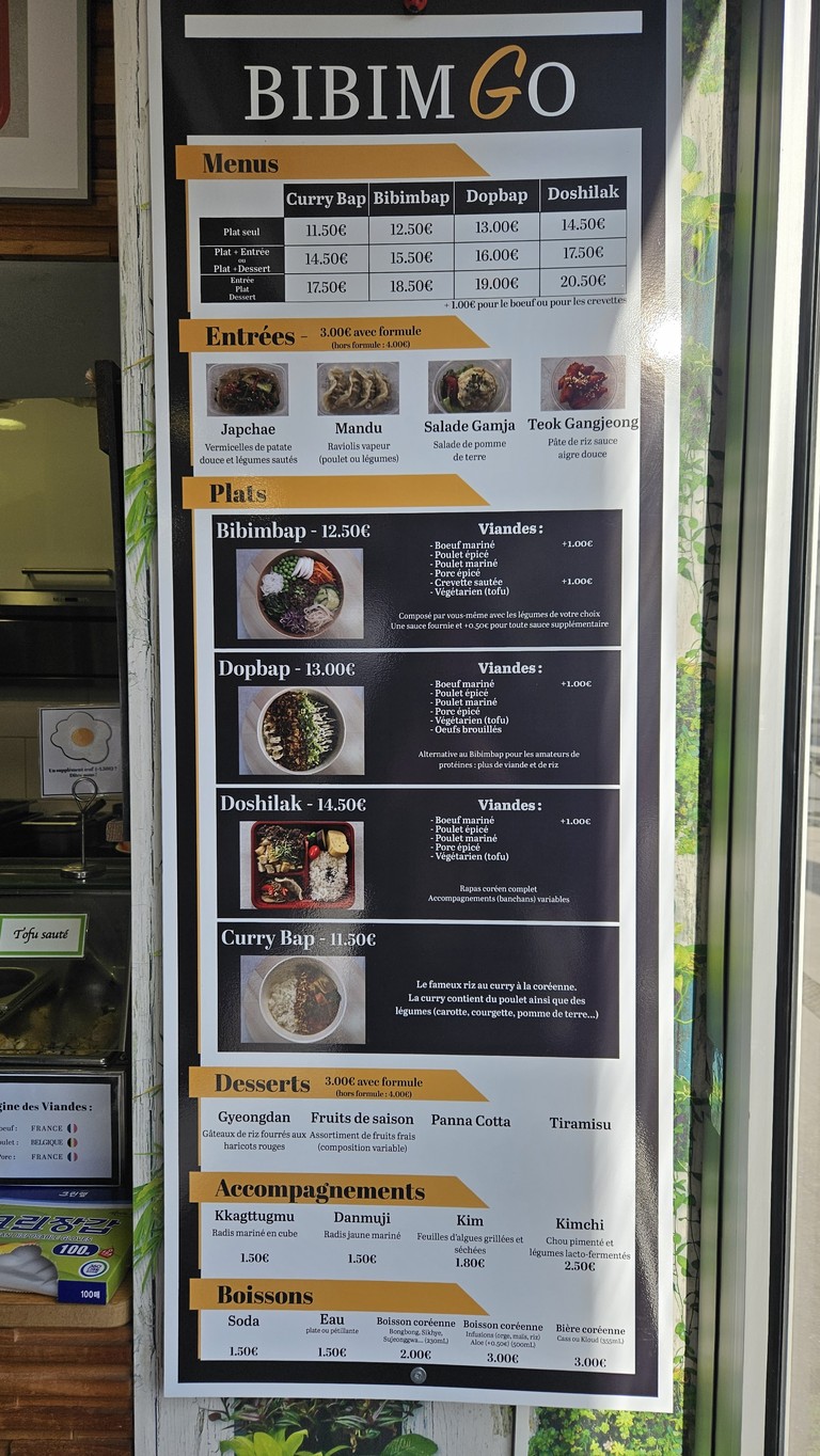Bibim Go menu 2