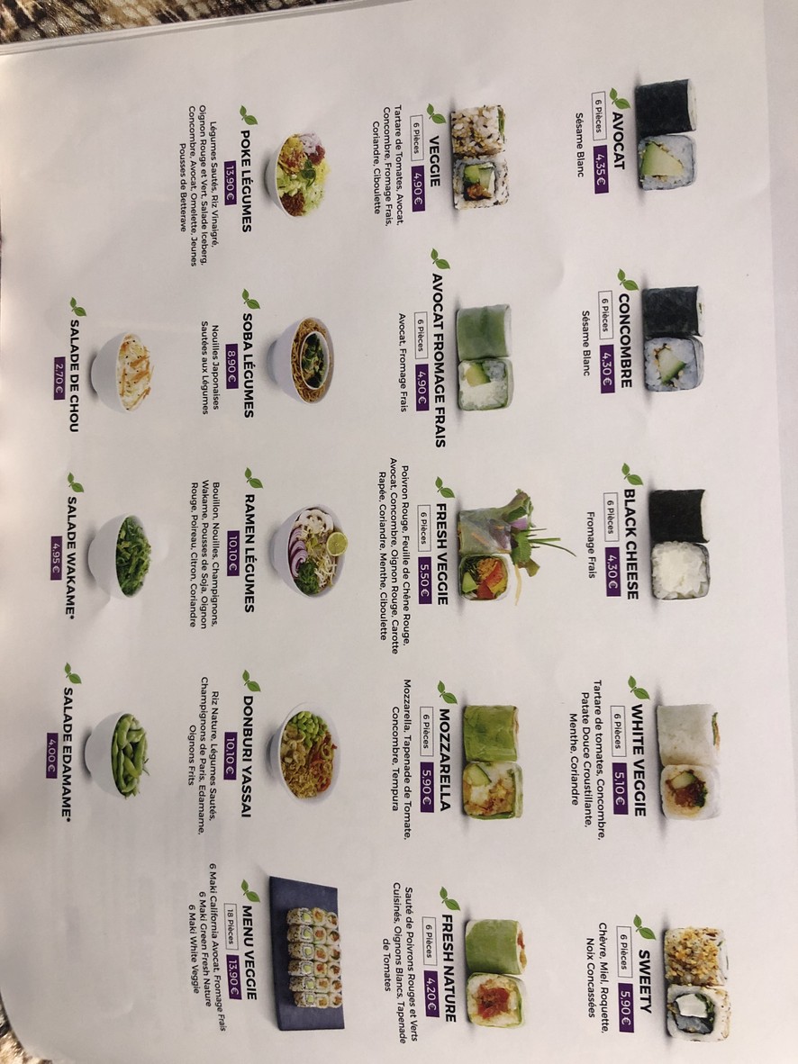 Eat SUSHI Montreuil menu 6