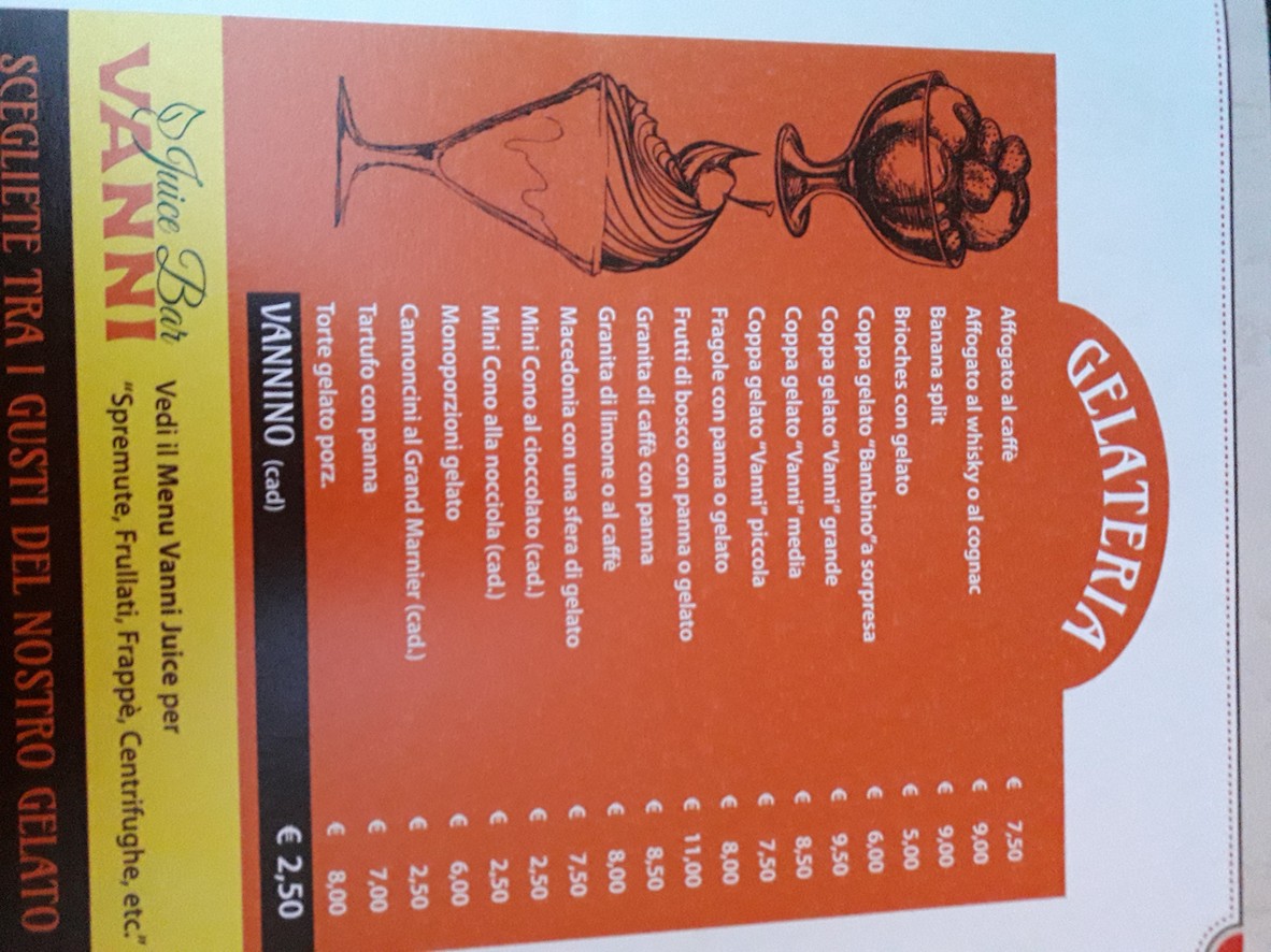Vanni menu 2