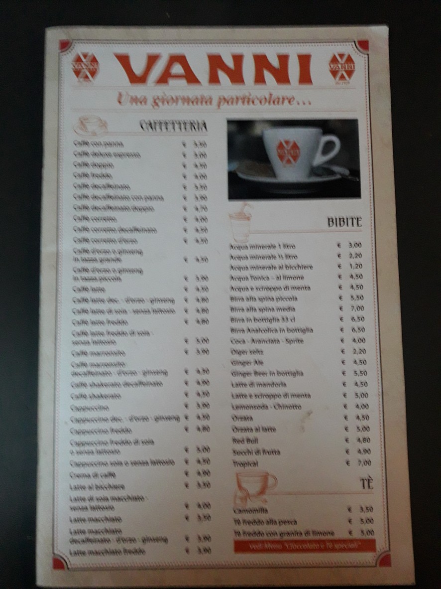 Vanni menu 3