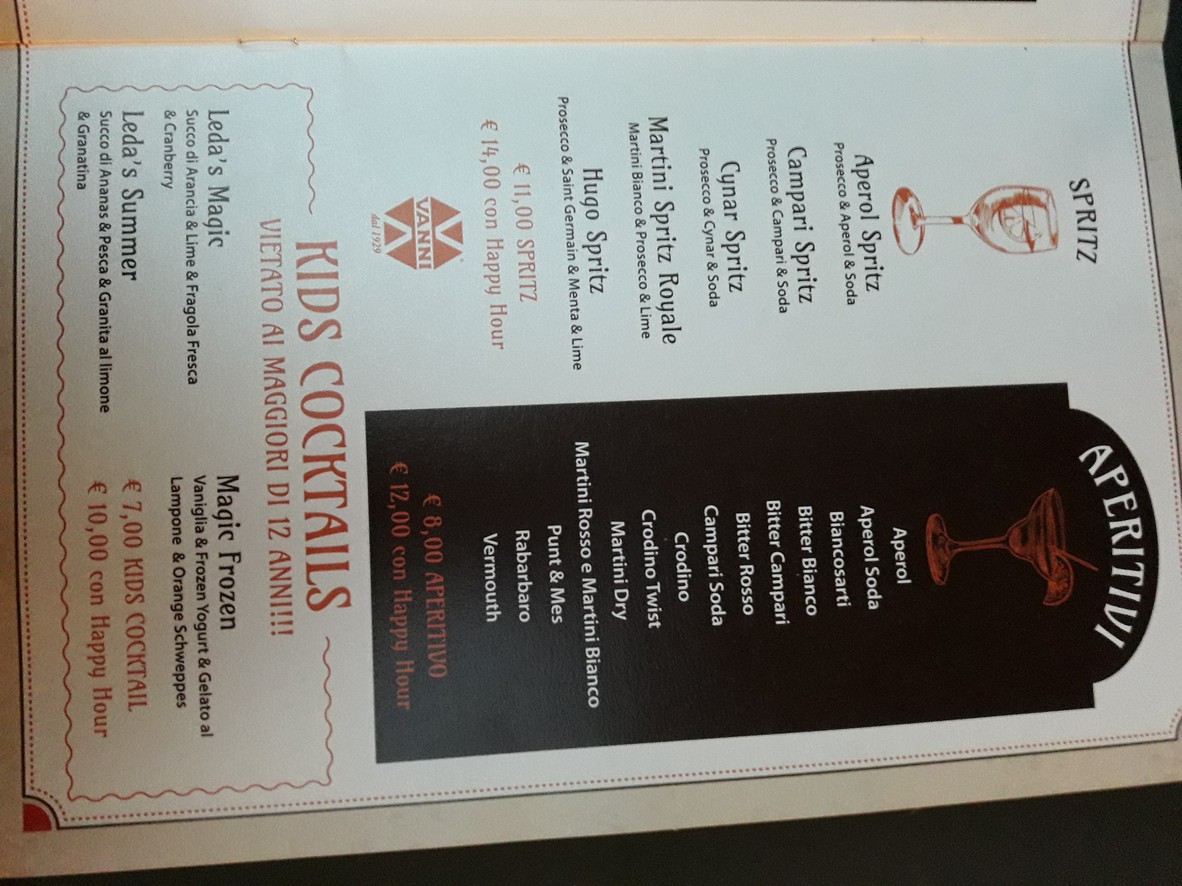 Vanni menu 4