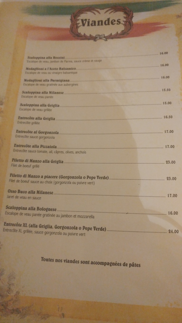 Pizzeria Rossini menu 3